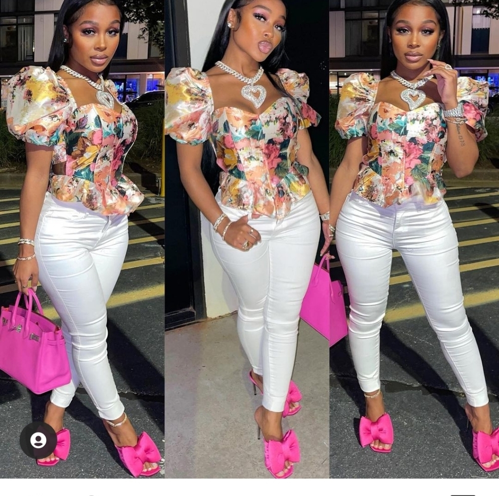 As seen on Jayda cheeves. Pink big bow mules